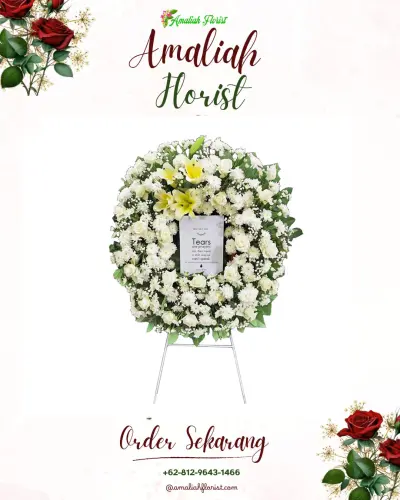 Krans Bunga Duka Cita di Sukanagalih